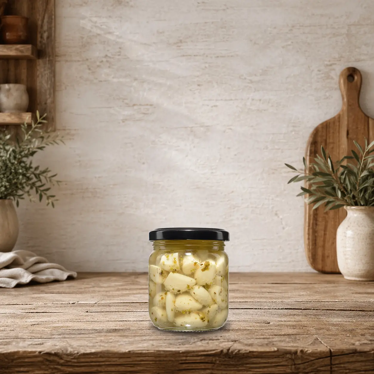 Eingelegter Knoblauch